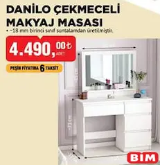 KERVANCI DANİLO ÇEKMECELİ MAKYAJ MASASI